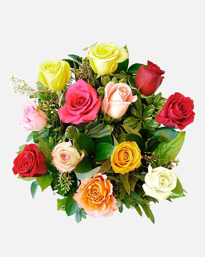 12 Assorted Roses